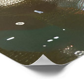 ベルギーのマリノイ犬オートバイのクリスマスに乗る ポスター (角)