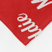 ベルギーのマリノワがレッドにクリスマス・ドッグと命名 フリースブランケット (角)