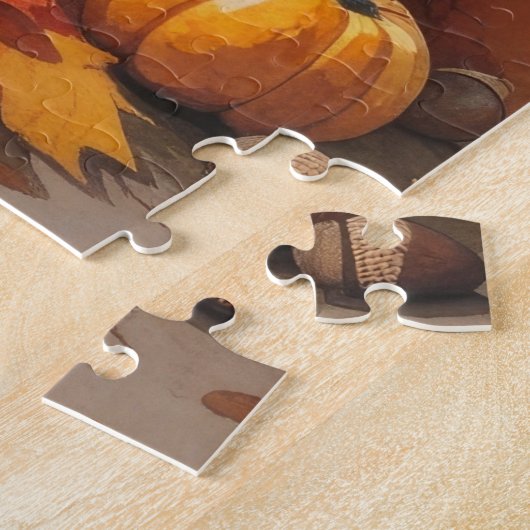 ベルギーのマリノワが紅葉感謝祭の芸術 ジグソーパズル (側面)