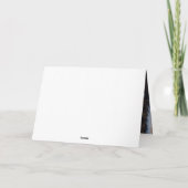 ベルギーのマリノワが雪のクリスマスを祝う カード (裏面)