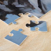 ベルギーのマリノワが雪のクリスマスを祝う ジグソーパズル (側面)