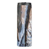 ベルギーのマリノワが雪のクリスマスを祝う タンブラー (裏面)