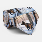 ベルギーのマリノワが雪のクリスマスを祝う ネクタイ (ロール)