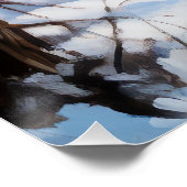 ベルギーのマリノワが雪のクリスマスを祝う ポスター (コーナー)