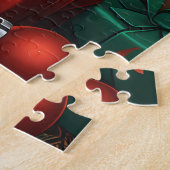 ベルギーのマリノワとクリスマスプレゼント暖炉 ジグソーパズル (側面)