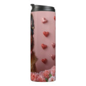 ベルギーのマリノワとバラ – バレンタインデー タンブラー (回転右)
