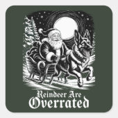 ベルギーのマリノワスクリスマストナカイが過評価 スクエアシール (正面)