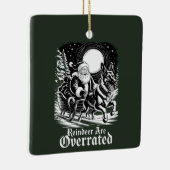 ベルギーのマリノワスクリスマストナカイが過評価 セラミックオーナメント (右)