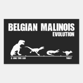 ベルギーのマリノワ進化 長方形シール