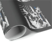 ベルギーのマリノワ·シン·ブルー·ライン警察犬 ラッピングペーパー (ロールコーナー)