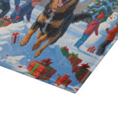 ベルギーのマルイノイのクリスマス祭り雪景色 カッティングボード (角)