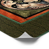 ベルギーのマルデジェム市(ヴィンテージCoA) ポスター (角)