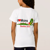 ベルギーのモンスにあるドゥドゥ・ダカスのドラゴン Tシャツ (裏面)