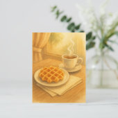 ベルギーのワッフルはがき – ベルギーの甘い日 ポストカード (スタンド正面)