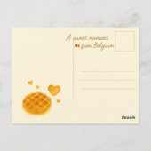 ベルギーのワッフルはがき – ベルギーの甘い日 ポストカード (裏面)