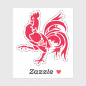 ベルギーのワロンの雄鶏のシンボル シール (シート)