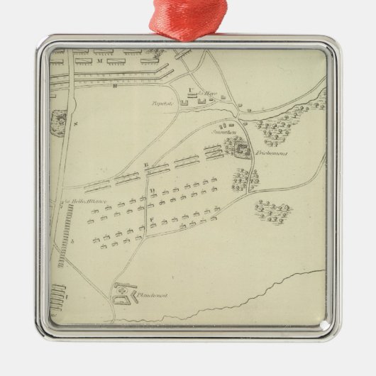 ベルギーのワーテルローの戦い メタルオーナメント (正面)