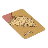 ベルギーのヴィンテージの旅行マップ マグネット (右側)