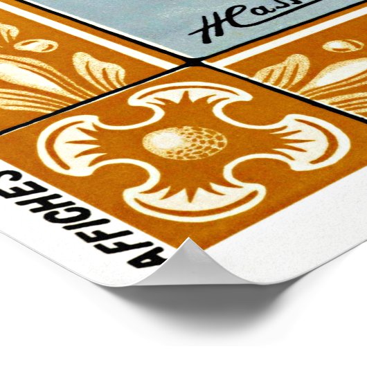 ベルギーのヴィンテージ旅行のポスター復元 ポスター (角)