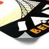 ベルギーのヴィンテージ旅行のポスター復元 ポスター (角)