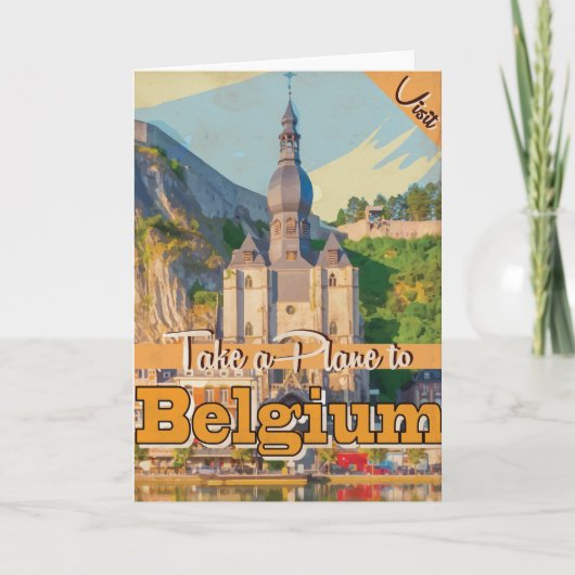 ベルギーのヴィンテージ旅行ポスター。 シーズンカード (正面)