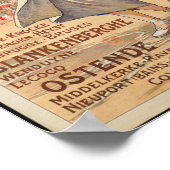 ベルギーのヴィンテージ旅行ポスター ポスター (角)