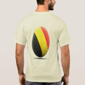 ベルギーの三色旗キックオフ(誰でも使えるデザイン) Tシャツ (裏面)