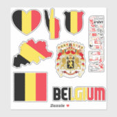 ベルギーの国のシンボルを形作る シール (シート)