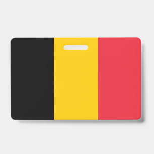 ベルギーの国旗の名札 バッジ
