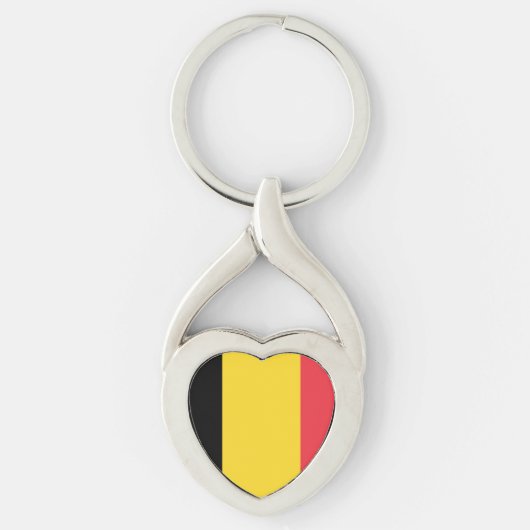 ベルギーの国旗 キーホルダー (正面)