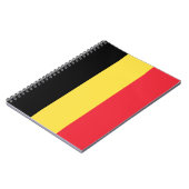 ベルギーの国旗 ノートブック (左側)