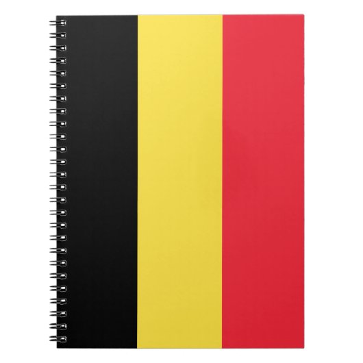 ベルギーの国旗 ノートブック (正面)