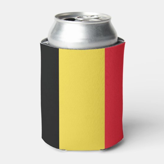 ベルギーの国旗 缶クーラー (缶正面)