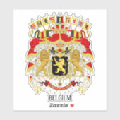 ベルギーの国軍愛国的上衣 シール (シート)