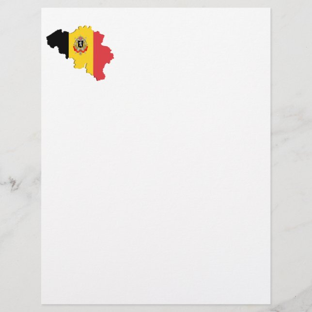 ベルギーの地図 (正面)