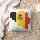 ベルギーの地図 クッション (ブランケット)