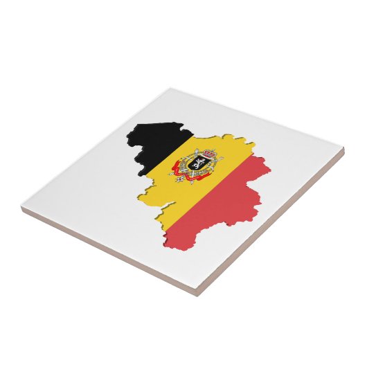 ベルギーの地図 タイル (側面)