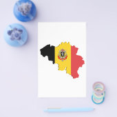 ベルギーの地図 チラシ (シングル)