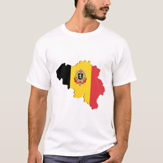 ベルギーの地図 Tシャツ (正面)