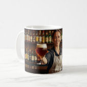 ベルギーの居酒屋の思い出のマグカップ コーヒーマグカップ (正面左)