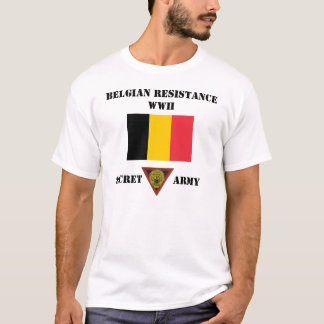 ベルギーの抵抗の秘密の軍隊 Tシャツ
