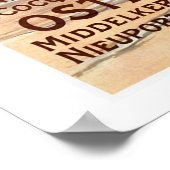 ベルギーの散水場所ヴィンテージ旅行ポスター ポスター (角)