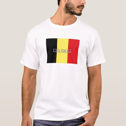 ベルギーの旗の記念品のTシャツ Tシャツ (正面)