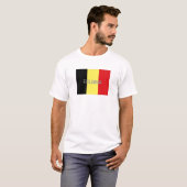ベルギーの旗の記念品のTシャツ Tシャツ (正面フル)