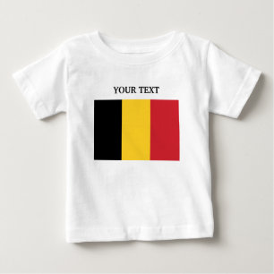 ベルギーの旗 ベビーTシャツ