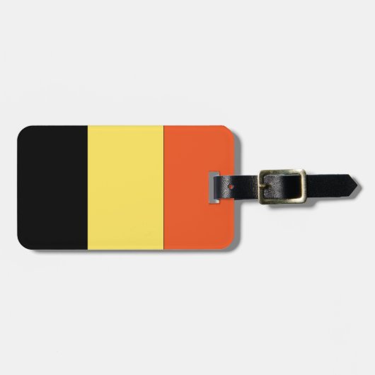 ベルギーの旗 ラゲッジタグ (正面横)