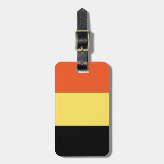 ベルギーの旗 ラゲッジタグ (正面縦)