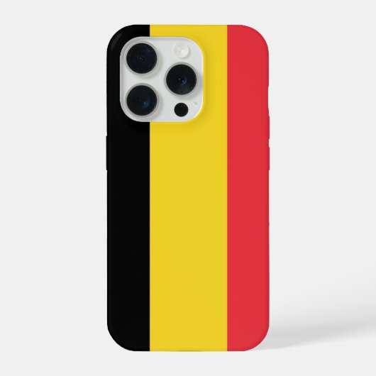 ベルギーの旗 iPhoneケース (裏面)