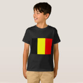 ベルギーの旗 Tシャツ (正面フル)