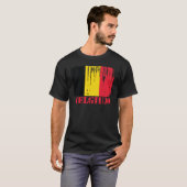 ベルギーの旗 Tシャツ (正面フル)